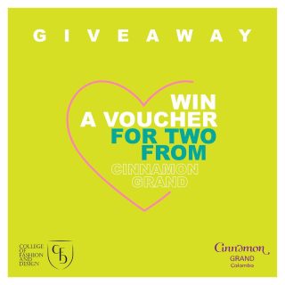 ❤️VALENTINE’S GIVEAWAY❤️
Win a Dinner for Two @cinnamongrandcolombo 

1. Follow / Like @collegeoffashionanddesign on Facebook & Instagram

2. Follow @cinnamongrandcolombo 

3. Like this post

4. Tag a friend who you would like to go for dinner with

5. Multiple entries apply, tagged person must follow @collegeoffashionanddesign 

6. Share this post on and mention @collegeoffashionanddesign on your story for an additional entry