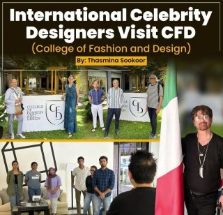 International Celebrity Designers Visit CFD (College of Fashion and Design) @collegeoffashionanddesign

Read the full story today - The Weekend Online, Daily Mirror.

Link in Bio